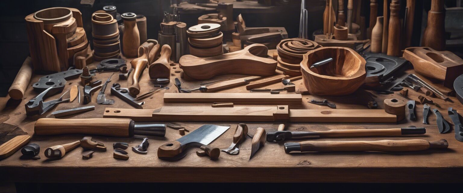 Woodworking tools collection