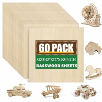 60 Pack Basswood Sheets