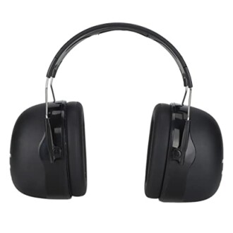 Black noise-cancelling headphones