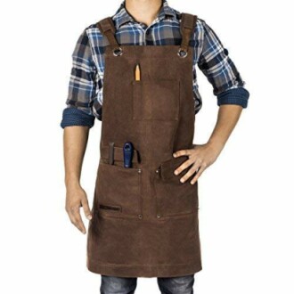 Waxed Canvas Woodworking Apron