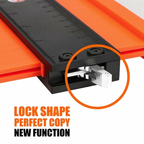 Contour gauge with lock shape feature and new function highlighted.