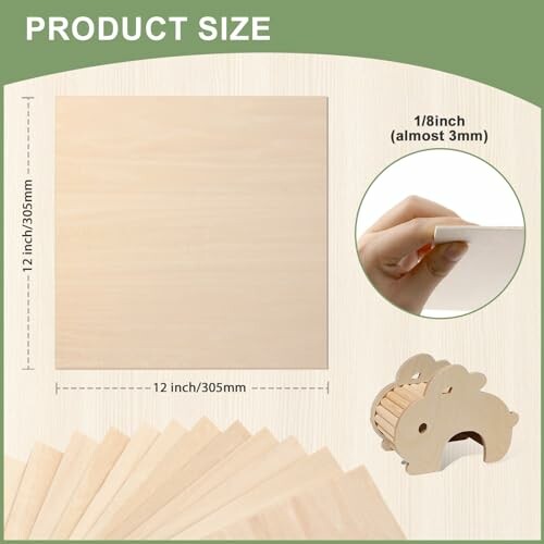 Plywood sheet dimensions and thickness.